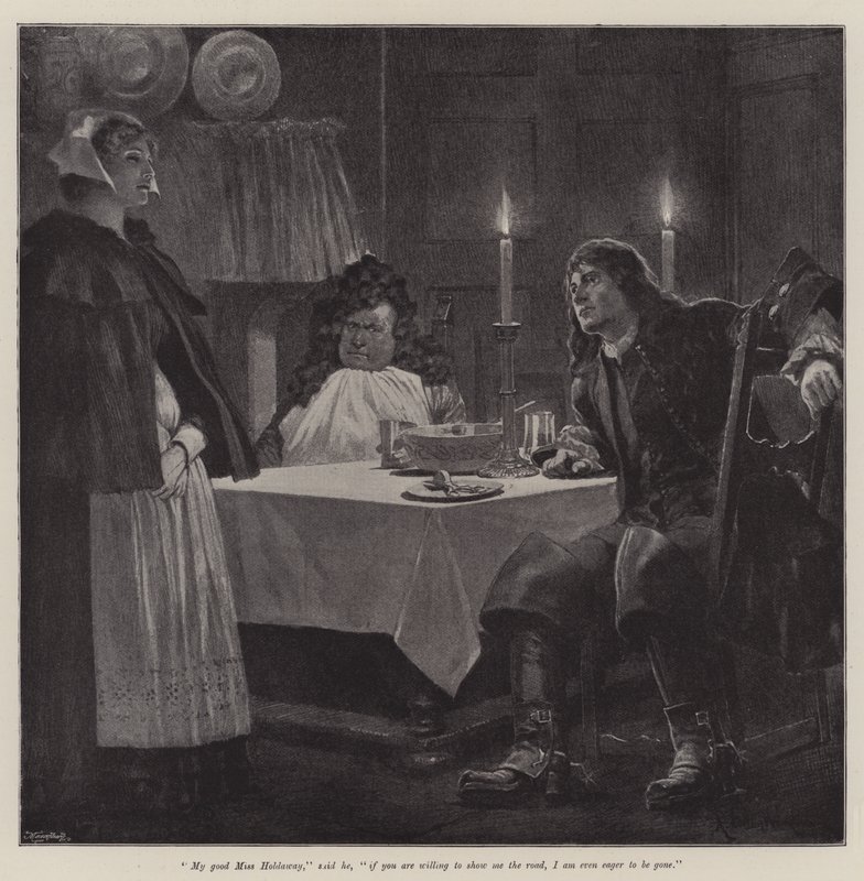 Illustration för The Great North Road, av Robert Louis Stevenson av Richard Caton Woodville junior