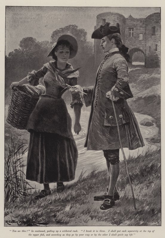 Illustration till The Great North Road, av Robert Louis Stevenson av Richard Caton Woodville junior