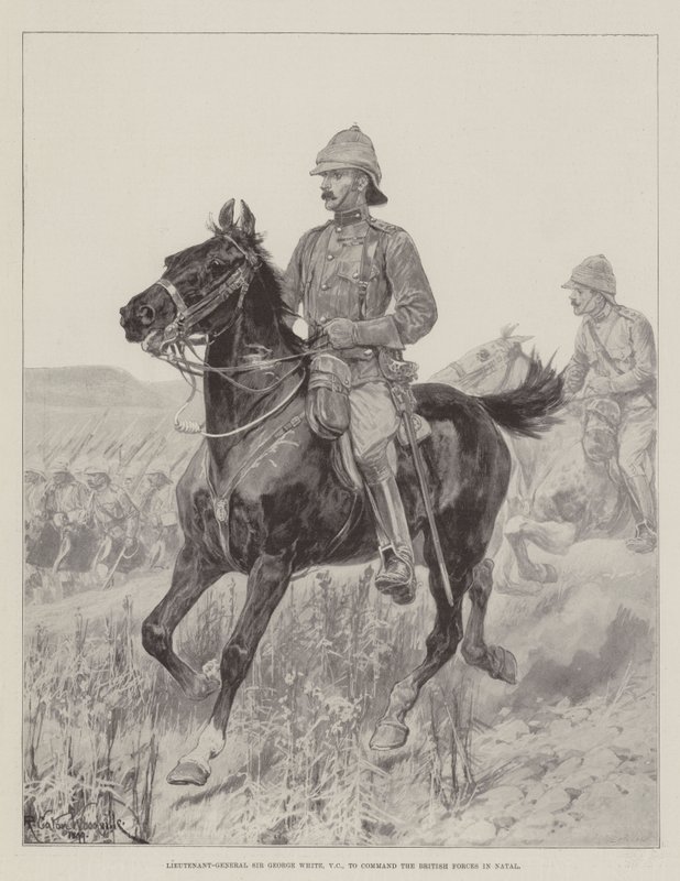 Generallöjtnant Sir George White, VC, för att leda de brittiska styrkorna i Natal av Richard Caton Woodville junior
