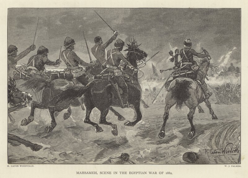Mahsameh, scen i det egyptiska kriget 1882 av Richard Caton Woodville junior