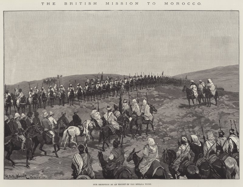 Den brittiska missionen i Marocko av Richard Caton Woodville junior