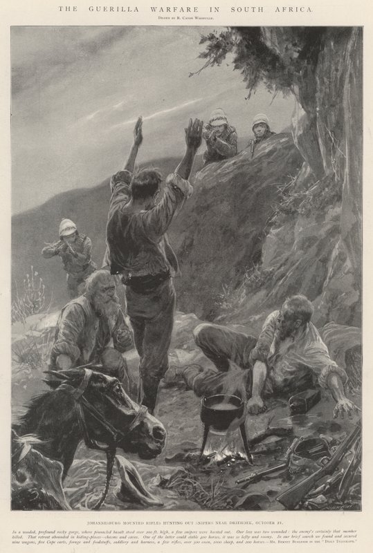 Guerillakriget i Sydafrika av Richard Caton Woodville junior