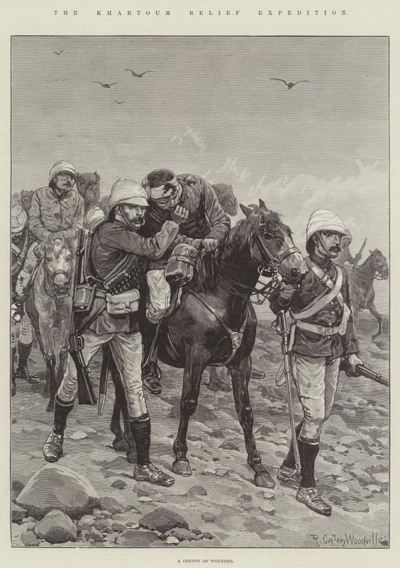 Khartoum-avlösningsexpeditionen av Richard Caton Woodville junior