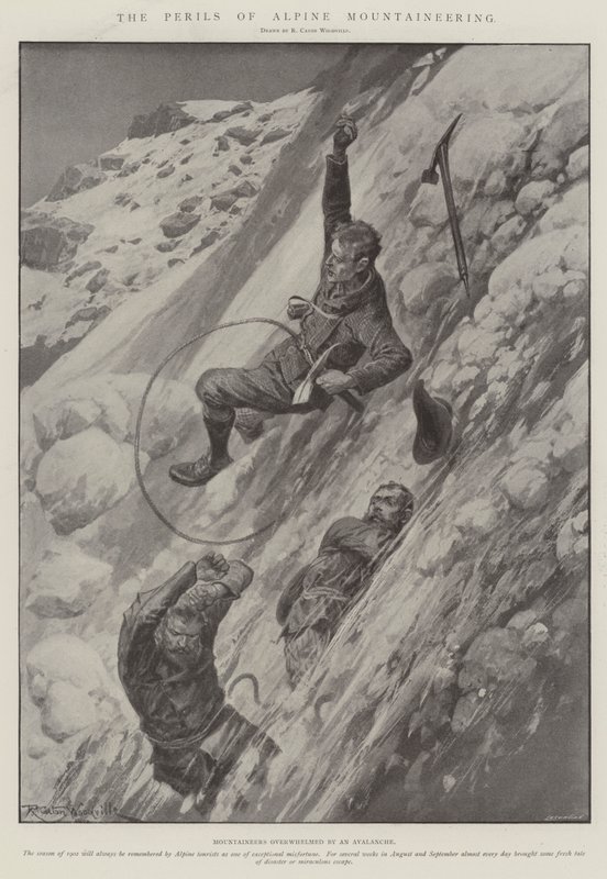Farorna med alpin bergsklättring av Richard Caton Woodville junior