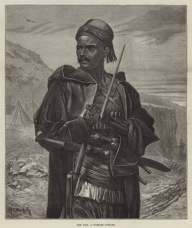 Kriget, en turkisk utpost av Richard Caton Woodville junior