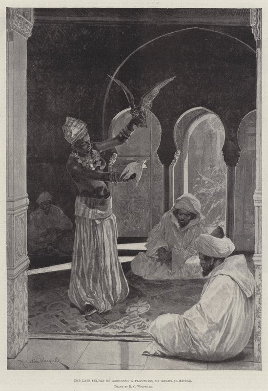 Den bortgångne sultanen av Marocko, en leksak från Muley-el-Hassan av Richard Caton Woodville junior