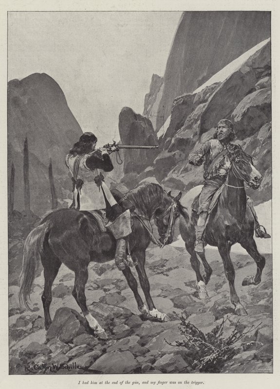Under den röda rocken, av Stanley J Weyman av Richard Caton Woodville junior