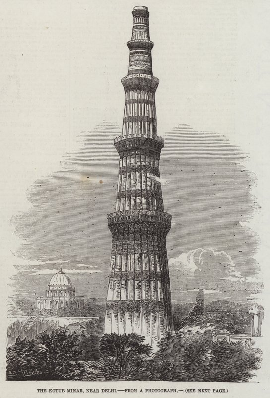 Qutub Minar, nära Delhi av Richard Principal Leitch