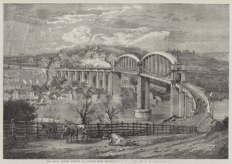 Royal Albert Viaduct i Saltash av Richard Principal Leitch