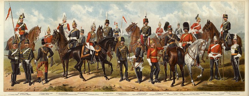 Vårt brittiska kavalleri, 1890 av Richard Simkin