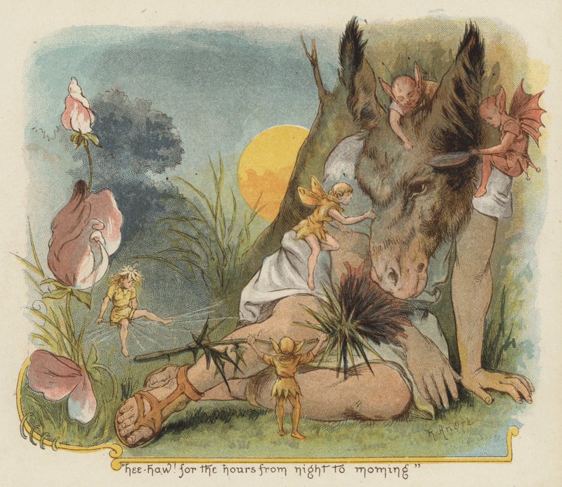 Hee haw! för timmarna från natt till morgon (färg litho) av Richard Andre
