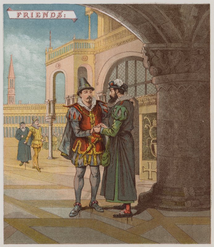 Illustration för The Merchant Of Venice (chromolitho) av Richard Andre