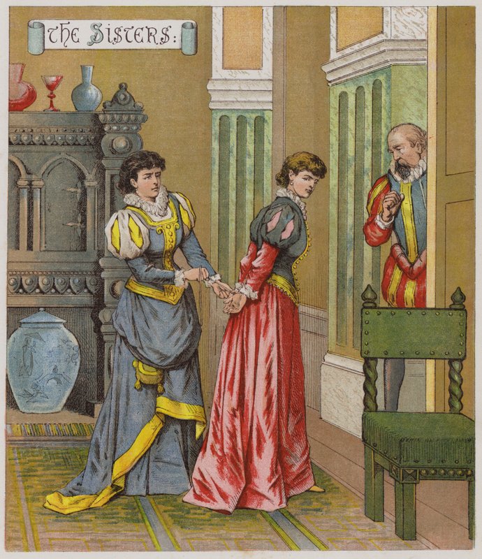 Illustration för The Taming Of The Shrew (chromolitho) av Richard Andre