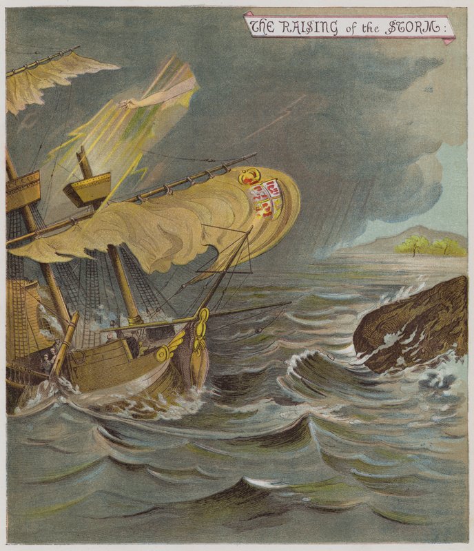Illustration för The Tempest (chromolitho) av Richard Andre
