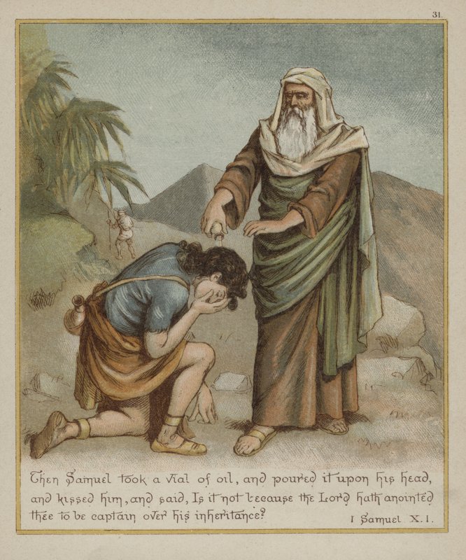 Samuel smörjer David av Richard Andre