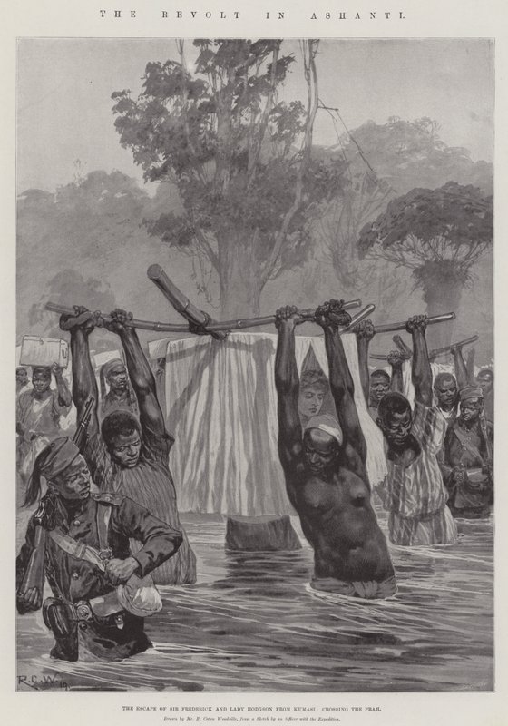 Revolten i Ashanti av Richard Caton II Woodville