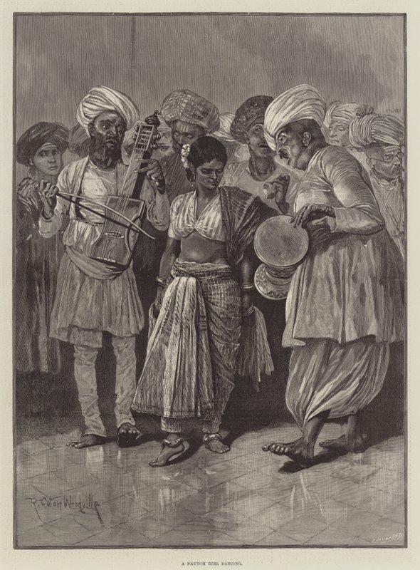 En Nautch Girl dansar av Richard Caton Woodville junior