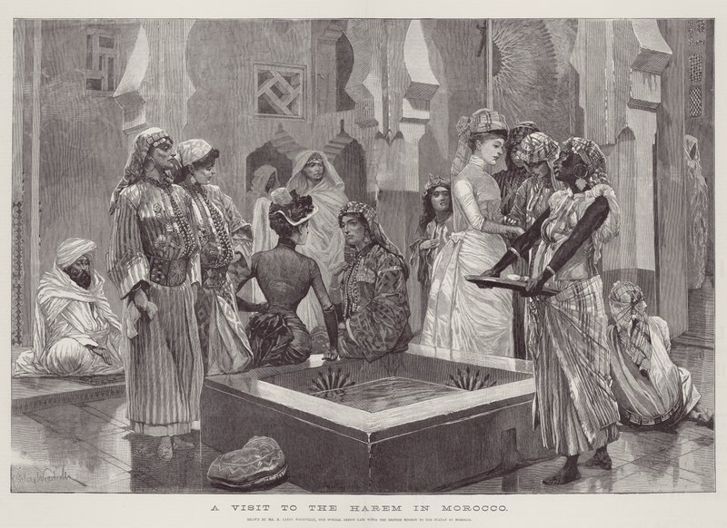 Ett besök i ett harem i Marocko av Richard Caton Woodville junior