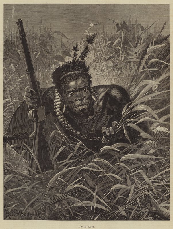 En Zulu-scout av Richard Caton Woodville junior
