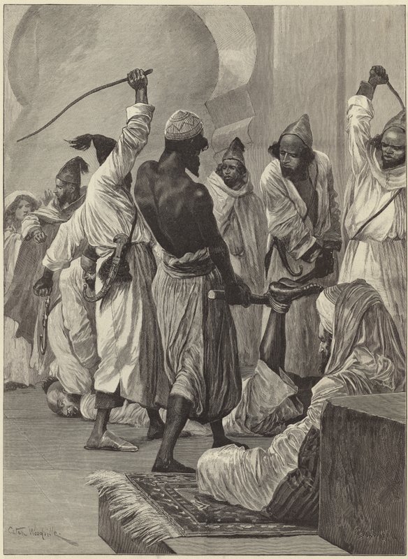 Morgonens "underhållning" i Kasbah av Richard Caton Woodville junior