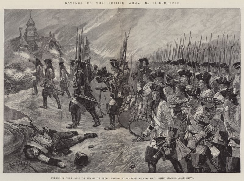 Slag av den brittiska armén, Blenheim av Richard Caton Woodville junior