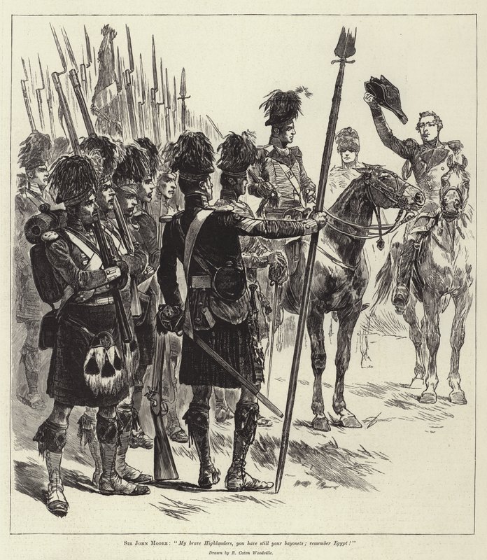 Striderna av den brittiska armén, Corunna av Richard Caton Woodville junior