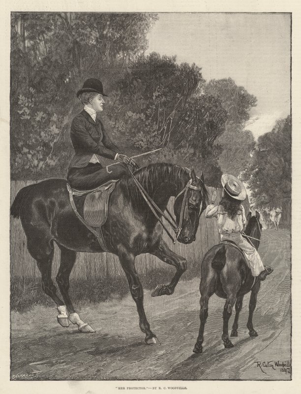 Hennes beskyddare av Richard Caton Woodville junior
