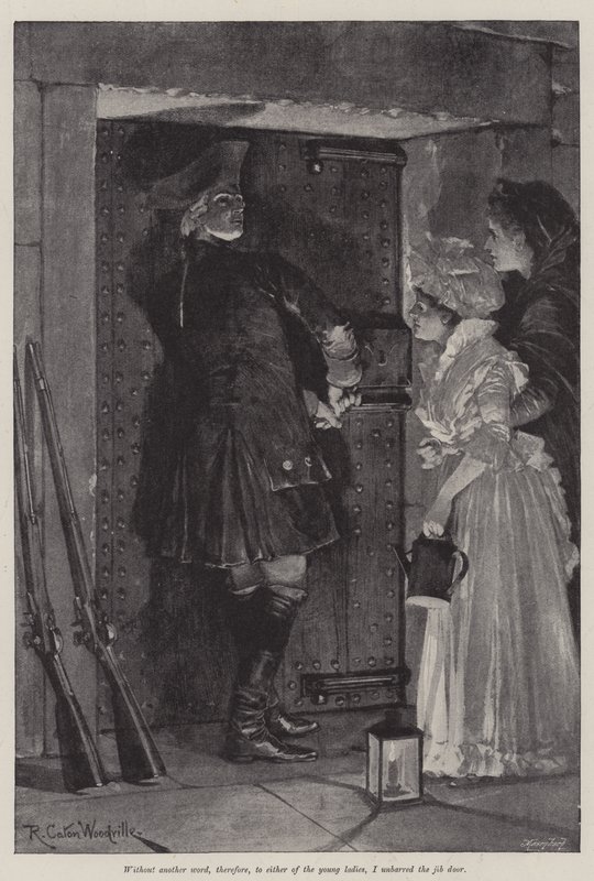 Illustration för A Colonel of The Empire, av Emily Lawless av Richard Caton Woodville junior