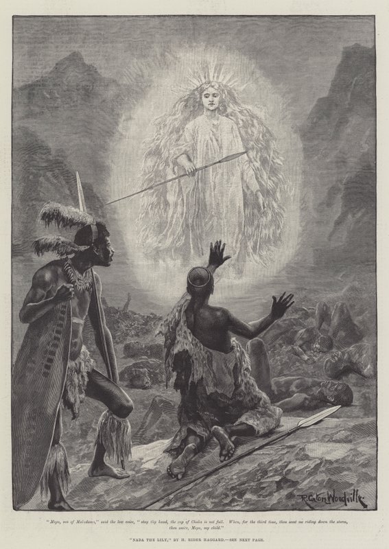 Liljan Nada, av H Rider Haggard av Richard Caton Woodville junior