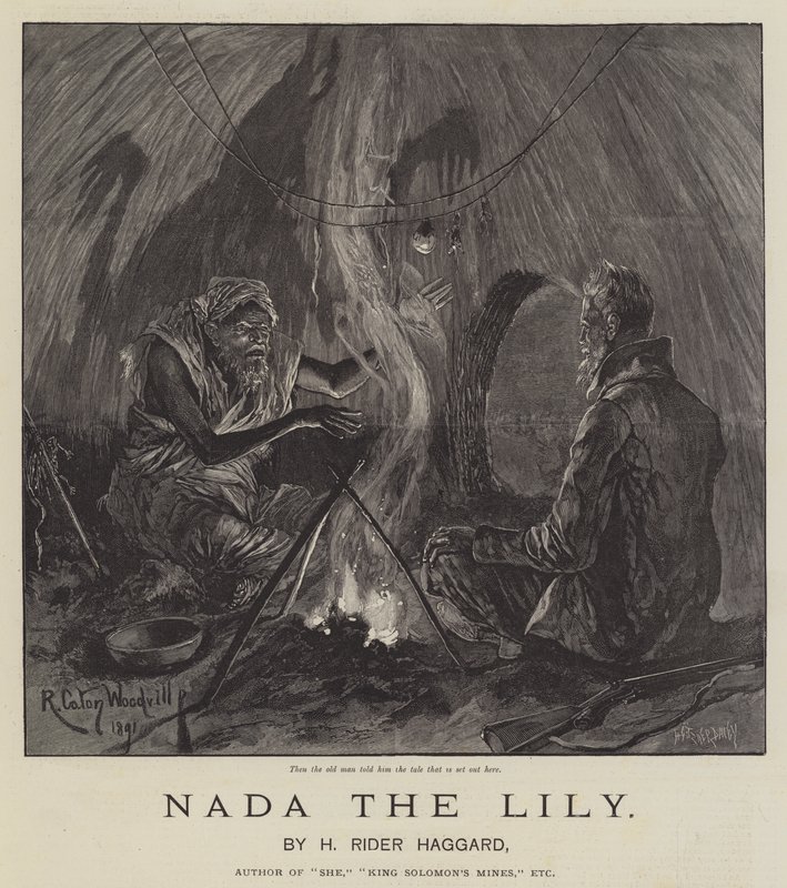 Liljan Nada, av H Rider Haggard av Richard Caton Woodville junior