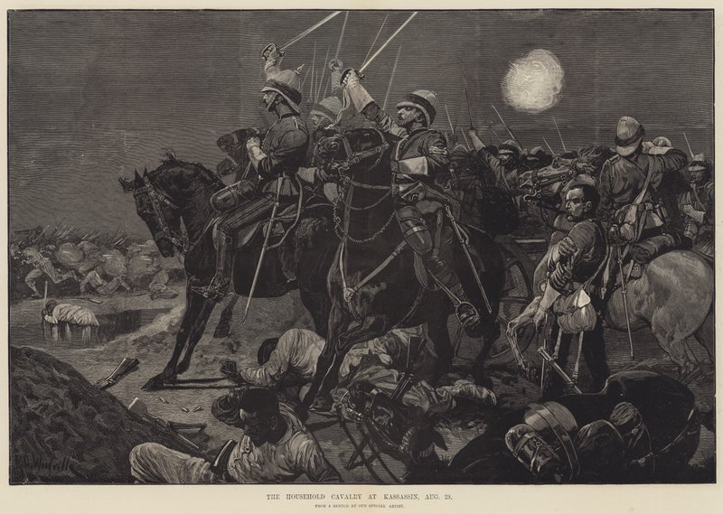 Hushållskavalleriet i Kassassin, 28 augusti av Richard Caton Woodville junior