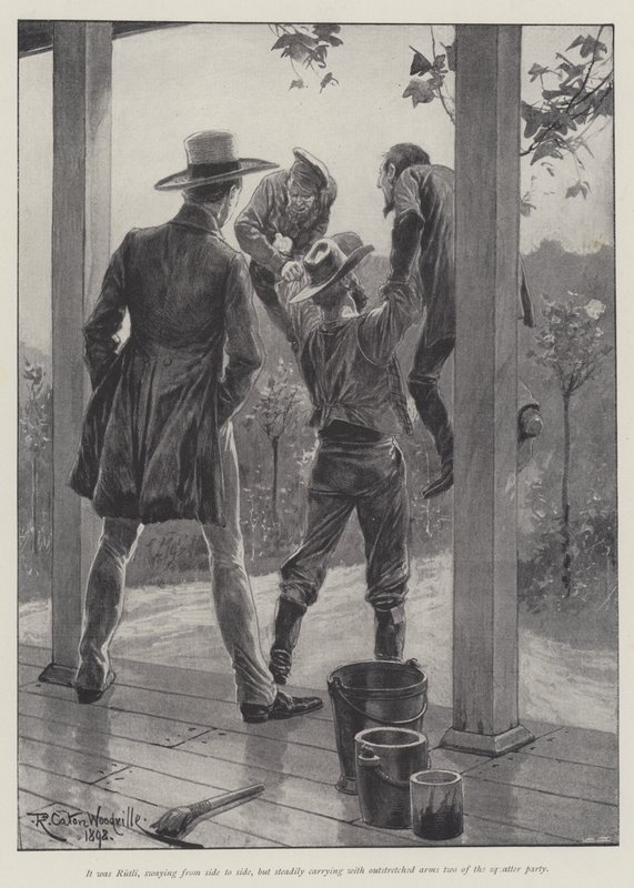 Mannen och berget, av Bret Harte av Richard Caton Woodville junior