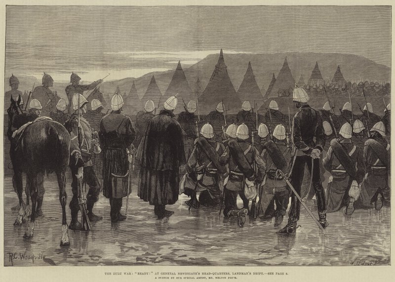 Zulukriget, redo! vid general Newdigates högkvarter, Landman