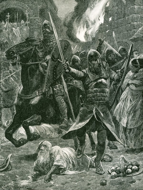 Resultatet av erkännandet av William I, juldagen, 1066 av Richard Caton Woodville junior