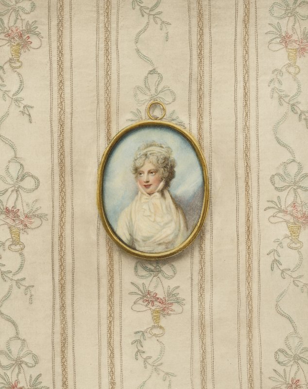Porträtt av prinsessan Sophia, 5:e dotter till kung George III av Richard Cosway