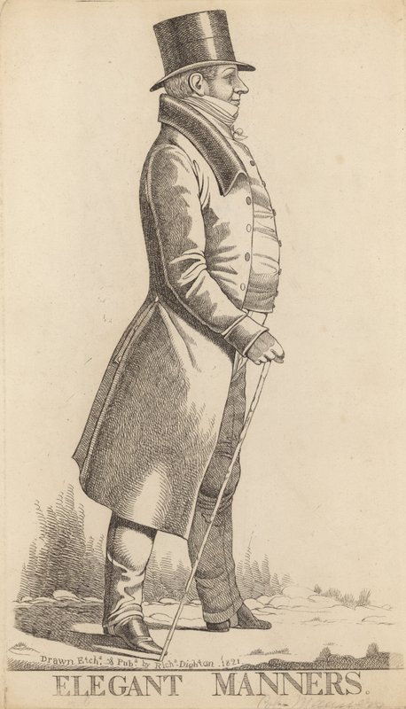 Charles Manners Sutton; 1:e Viscount Canterbury; Elegant sätt av Richard Dighton