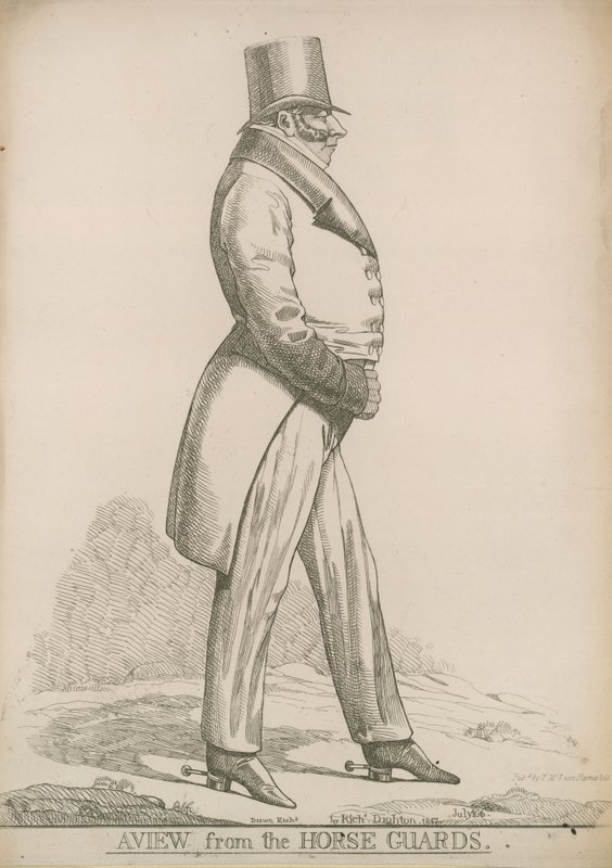 Sir Robert Bolton; Utsikt från Horse Guards av Richard Dighton