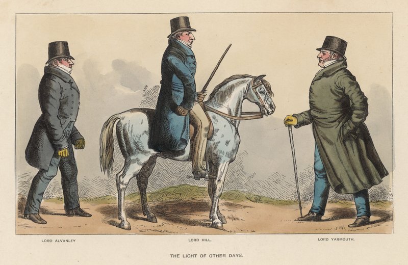 The Light of Other Days, med Lord Alvanley, Lord Hill och Lord Yarmouth av Richard Dighton