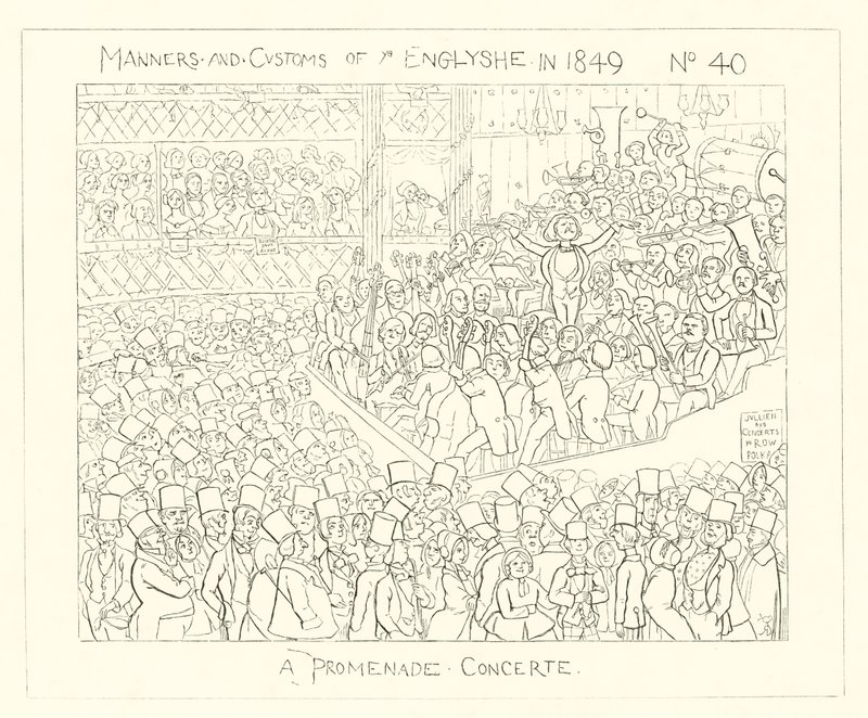 1849, En promenadkonsert av Richard Doyle