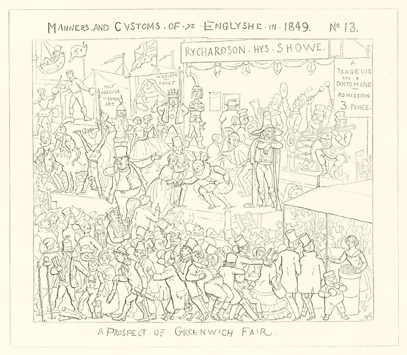 1849, En prospekt av Greenwich Fair av Richard Doyle
