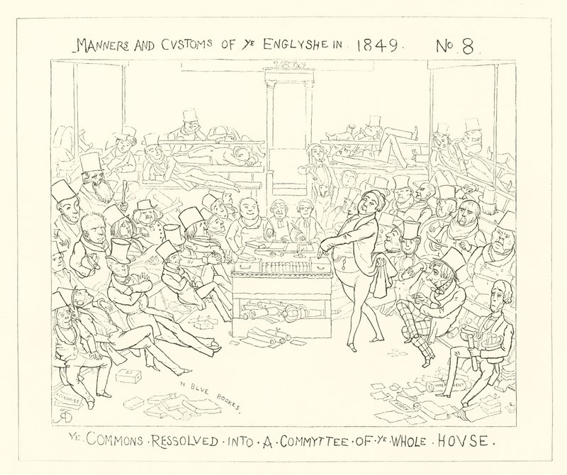 1849, Commons beslutade i en kommitté för hela huset av Richard Doyle