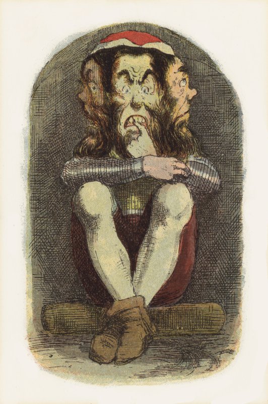 Illustration för Jack The Giant Killer (färg litho) av Richard Doyle