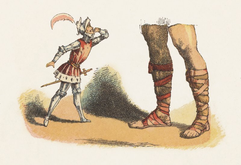 Illustration för Jack The Giant Killer (färg litho) av Richard Doyle