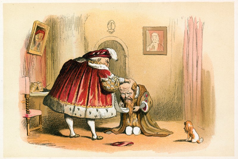 Kung Henrik VIII och en riksdagsledamot av Richard Doyle