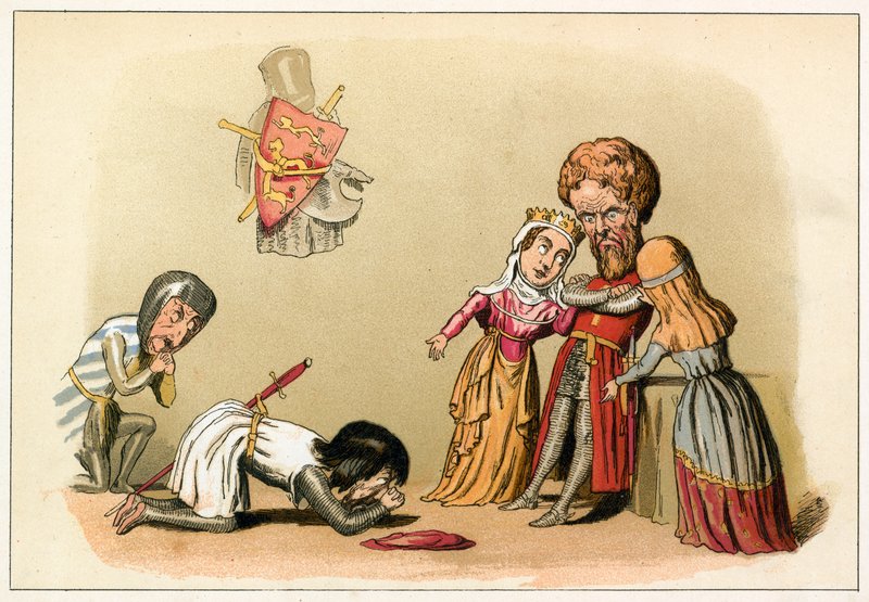 Kung John underkastar sig sin bror kung Richard av Richard Doyle