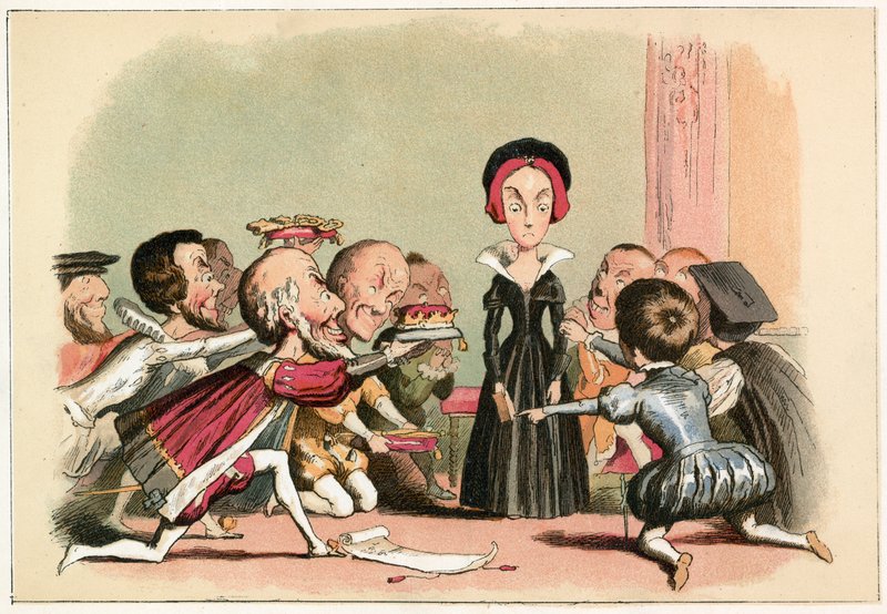 Lady Jane Dudley tryckte på för att acceptera kronan av Richard Doyle