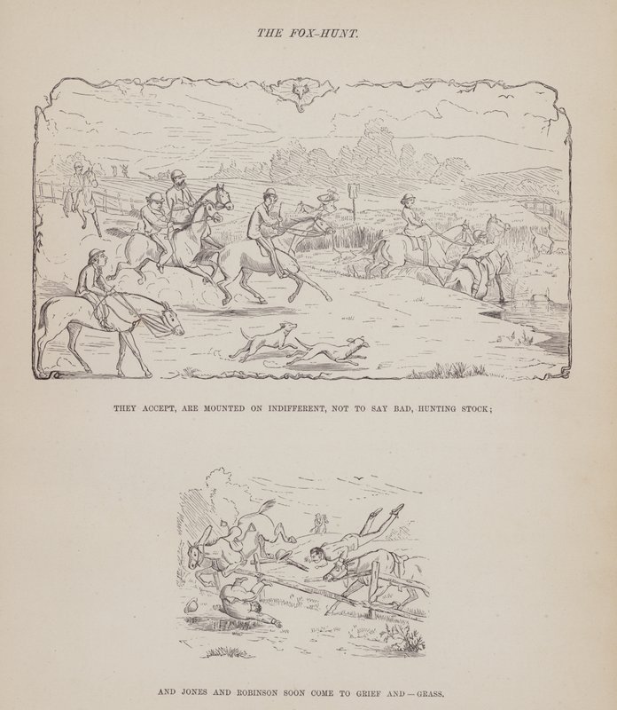 Sida från The American Tour of Mrs Brown, Jones and Robinson (gravyr) av Richard Doyle