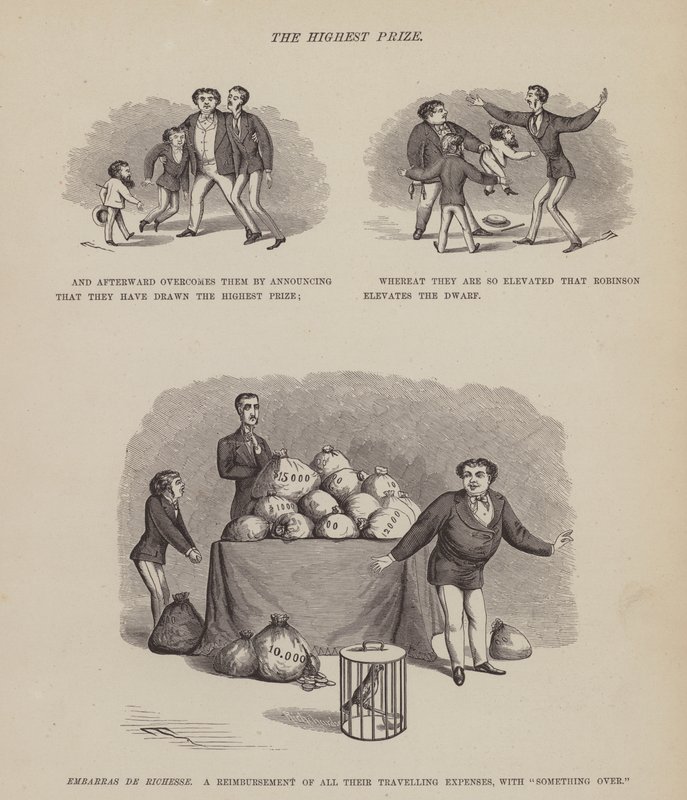 Sida från The American Tour of Mrs Brown, Jones and Robinson (gravyr) av Richard Doyle