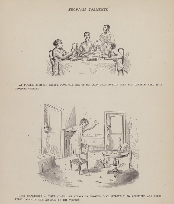 Sida från The American Tour of Mrs Brown, Jones and Robinson (gravyr) av Richard Doyle