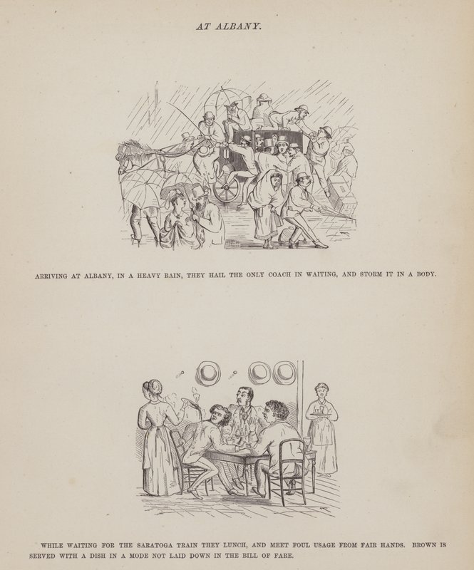 Itulau mai le The American Tour of Messrs Brown, Jones and Robinson (engraving)swed av Richard Doyle